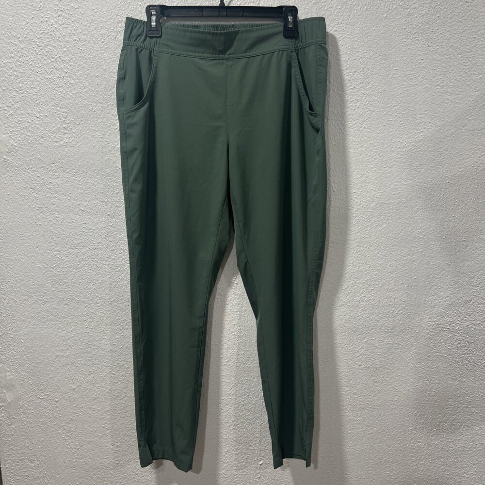 Eddie Bauer Ladies Traveler Pant Medium Green High Rise Active‎ Outdoor Trail
